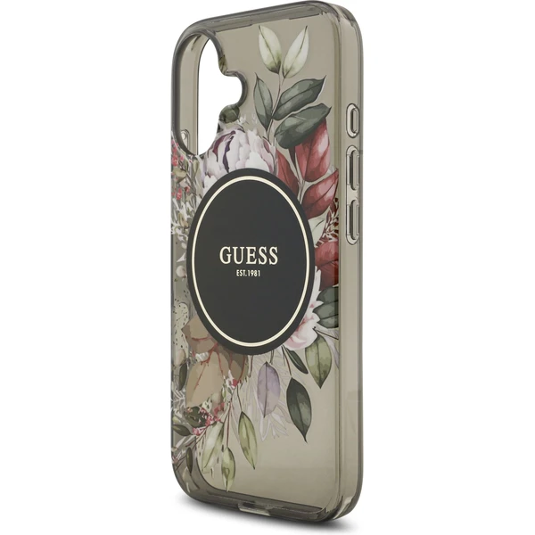 Guess IML Flowers Strap MagSafe kryt iPhone 17 čierny - Puzdra - Obrázok 5b91aaa874d94461973da36422bb5aa4