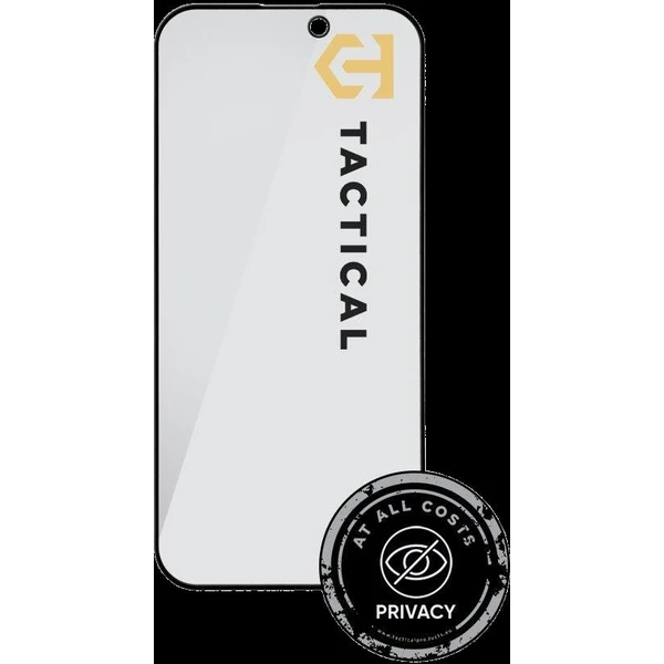 Tactical Glass Shield Privacy Stealth 5D sklo pre Apple iPhone 16 Pro/17 čierne - Ochranné fólie a sklo - Obrázok 5ba043c17ec745babae6c550e917dfb8