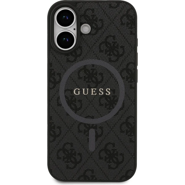 Guess PU Leather 4G Colored Ring MagSafe Zadný Kryt pre iPhone 17 čierny - Puzdra - Obrázok 5be8c3dc30e6411c8a2f2ccaf25abcc6