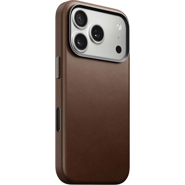 Nomad Traditional Leather Case MagSafe kožený kryt iPhone 17 Pro Brown - Puzdra - Hlavný obrázok