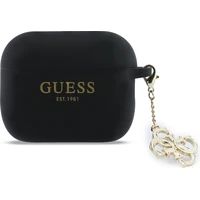Guess 4G Charm Silikónový obal AirPods Pro 3 čierny - Puzdra