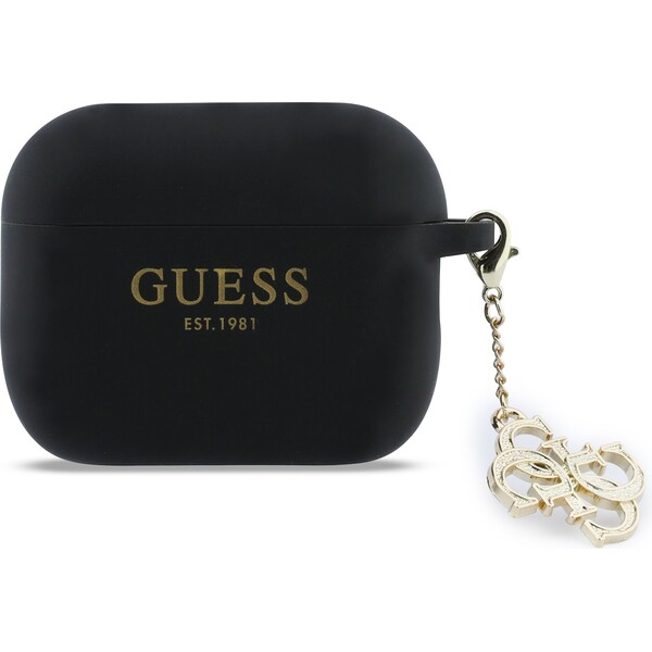 E-shop Guess 4G Charm Silikónový obal AirPods Pro 3 čierny