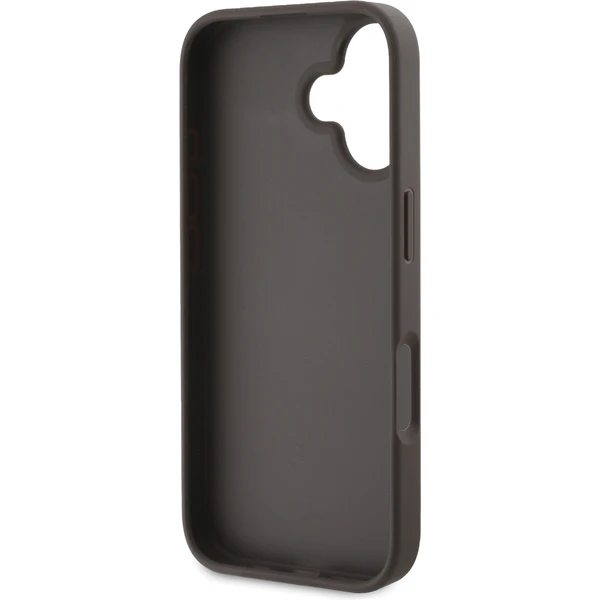 Guess PU 4G Metal Logo kryt pre iPhone 16 hnedý - Puzdra - Obrázok 5c37731568d44e938077f535aef7d992
