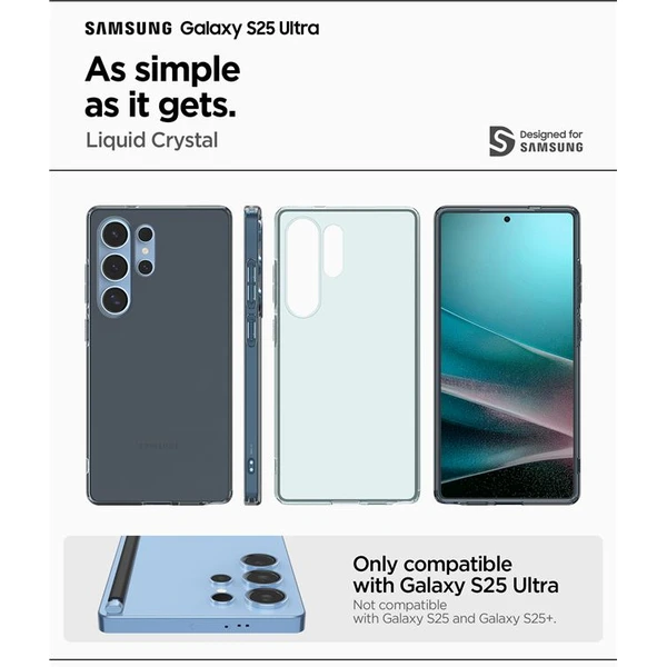 Spigen Liquid Crystal kryt Samsung Galaxy S25 Ultra dymový - Puzdra - Obrázok 5c7a162a5b1e40de8c0d4123c54714fc