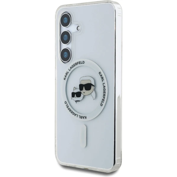 Karl Lagerfeld IML K&CH Heads MagSafe kryt Samsung Galaxy S25 číry - Puzdra - Obrázok 5c9b829cb7b0433fb7f23af7553117f1