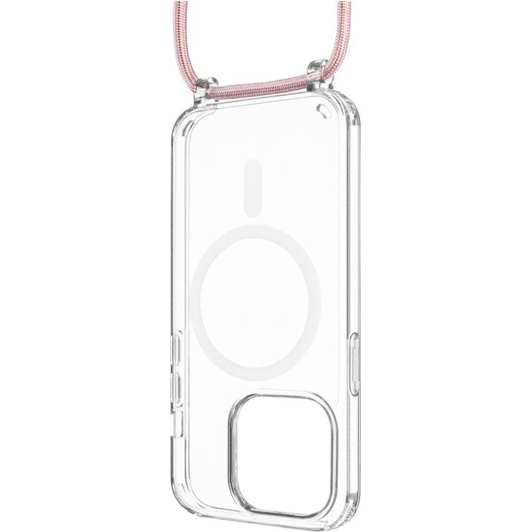 E-shop FIXED MagPure Neck kryt s ružovou šnúrkou na krk pre Apple iPhone 16