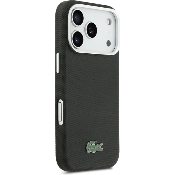 Lacoste Iconic Petit Pique Metal Logo MagSafe kryt iPhone 17 Pro čierny - Puzdra - Obrázok 5cc1188ab4684d8da36e5d4070fce7ac