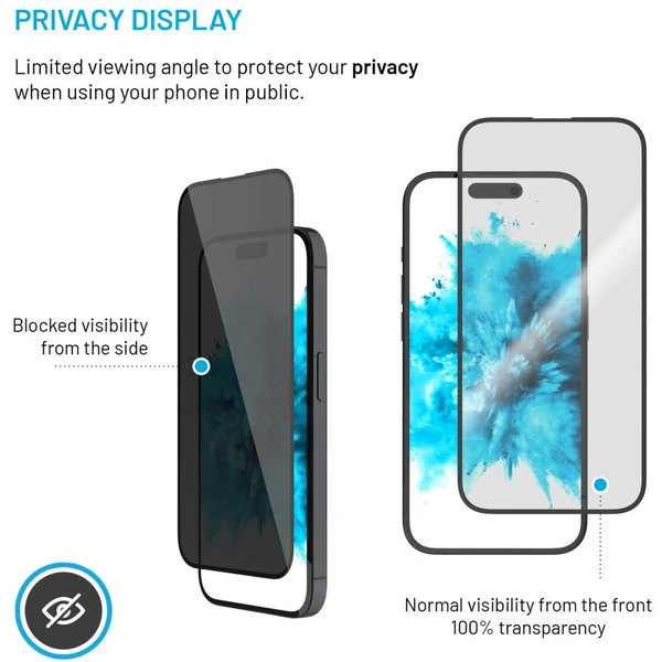 FIXED Privacy Full-Cover tvrdené sklo Apple iPhone 16 Pro Max čierne - Ochranné fólie a sklo - Obrázok 5cffd9ff973e4a1c83774928b2e33f65