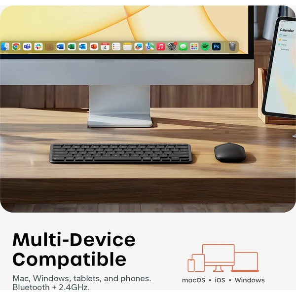 Satechi Slim CEX1 Wireless Combo (Keyboard and Mouse) - US English - Space Black - Klávesnicové sety - Obrázok 5d09f8220337414fbd90b7fc6c5704f3