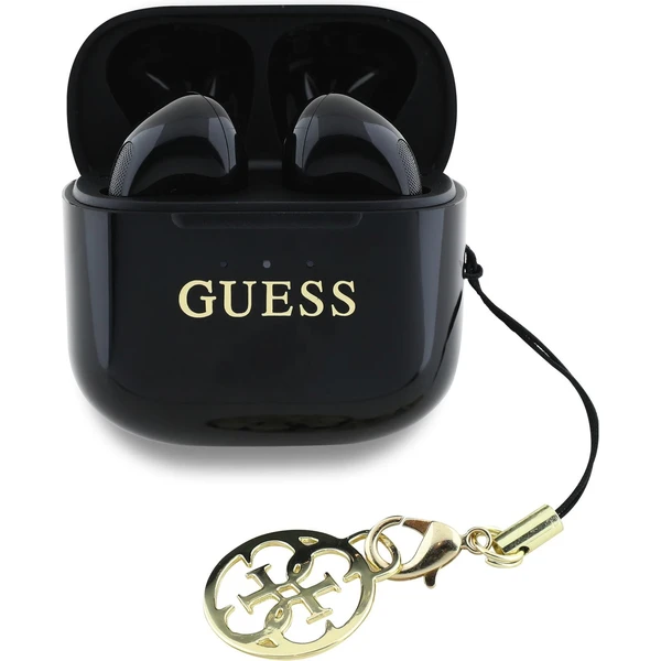 Guess Classic Logo Charm TWS bezdrôtové slúchadlá čierna - Slúchadlá - Obrázok 5d2823463cb04269a0f4f41e03934d5c
