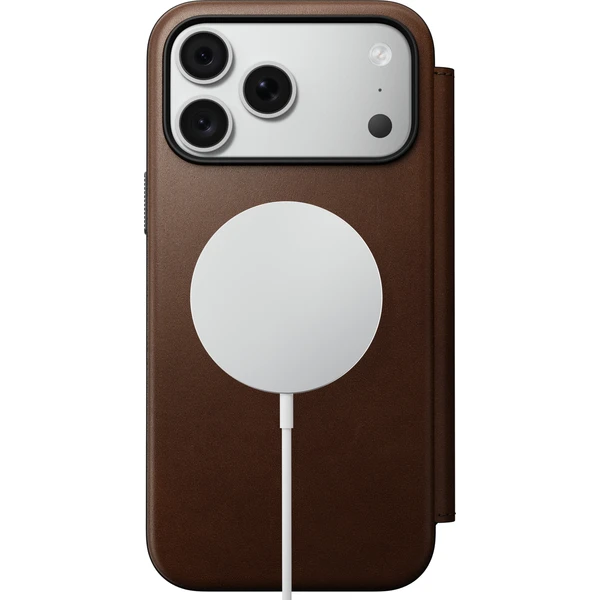 Nomad Modern Leather Folio MagSafe kožené puzdro iPhone 17 Pro Max/18 Pro Max Brown - Puzdra - Obrázok 5d93144f956540f4ae52e9226aaad56b
