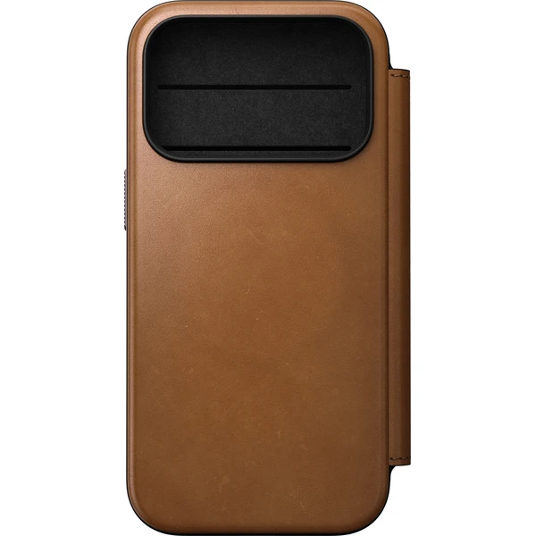 Nomad Modern Leather Folio MagSafe kožené puzdro iPhone 17 Pro/18 Pro English Tan - Puzdra - Obrázok 5d985ef4536a4e0db59d7cf3aa49a81d