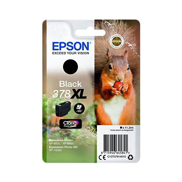 Epson 378XL Squirrel Claria Photo HD čierny