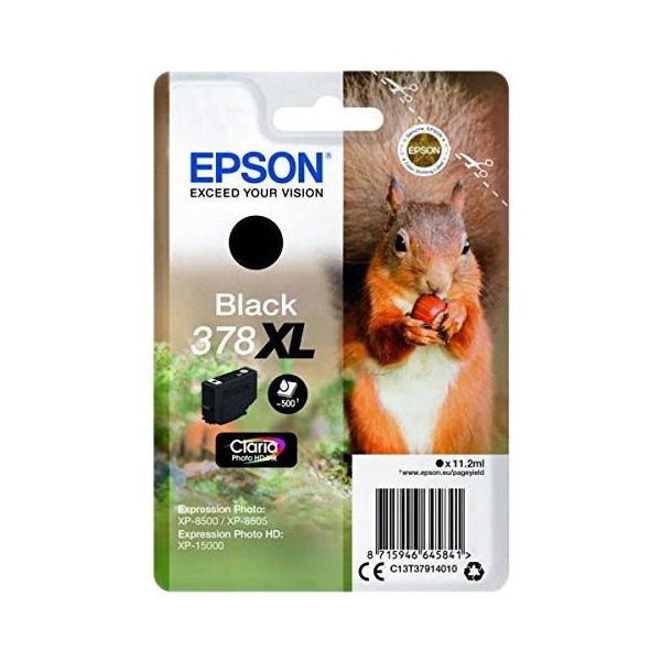 Epson 378XL Squirrel Claria Photo HD čierny - Tonery - Hlavný obrázok