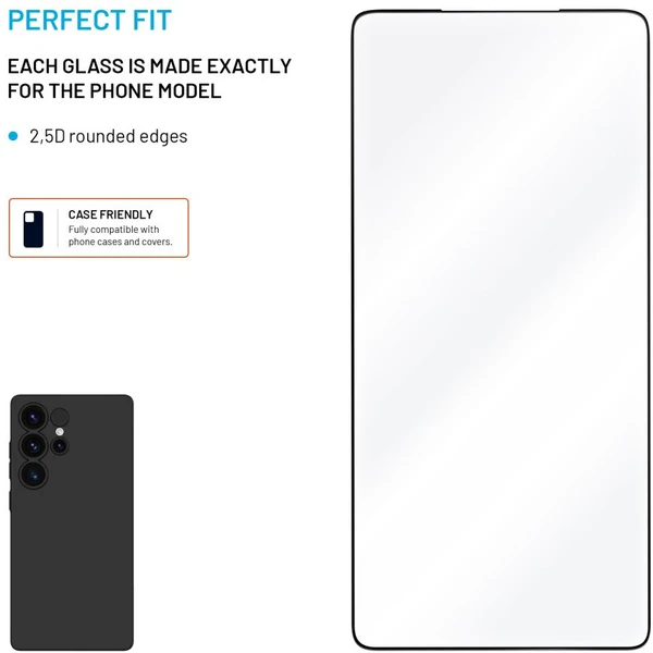 FIXED 2,5D Full-Cover ochranné sklo Samsung Galaxy S25 Ultra čierne - Ochranné fólie a sklo - Obrázok 5dcc54a65af24b75abb3803b2b074e37