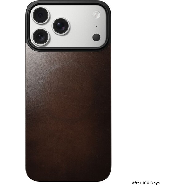 Nomad Magnetic Leather Back (Horween) Magsafe kožený kryt iPhone 17 Pro Max Rustic Brown - Puzdra - Obrázok 5dd37901a07347c090c6f0c6795c2fb9