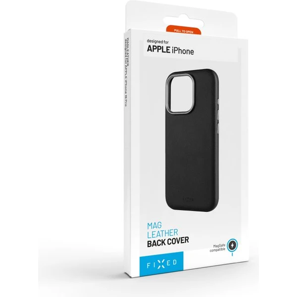FIXED MagLeather kožený kryt s MagSafe Apple iPhone Air čierny - Puzdra - Obrázok 5dd74921db5a4da09e46398482ac7690