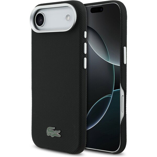 E-shop Lacoste Iconic Petit Pique Metal Logo MagSafe kryt iPhone Air čierny