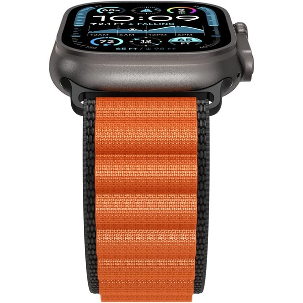 Spigen Fabric Band (hook) remienok Apple Watch 49/46/45/44mm čierny/oranžový - Remienky - Obrázok 5df1f878bfb04000bd2514ec08efdbf9