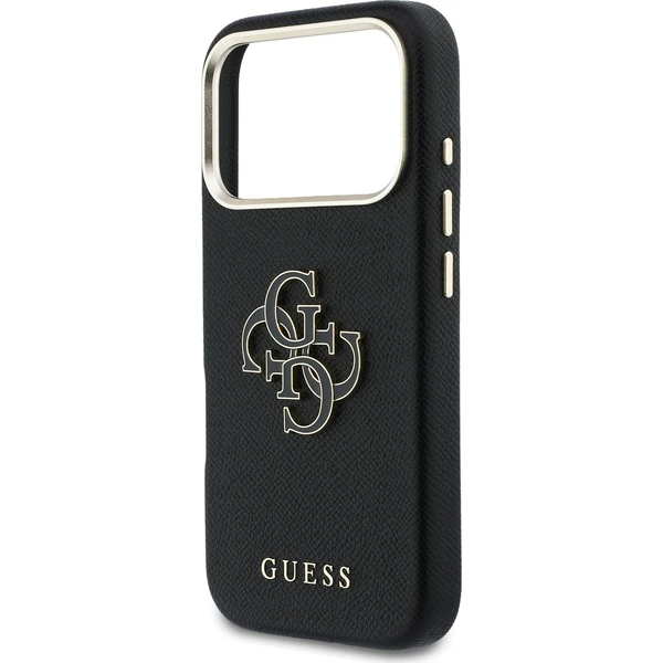 Guess PU Resin Logo kryt iPhone 17 Pro Max čierny - Puzdra - Obrázok 5e05ea9e587c474aa8c77ae784f9d636