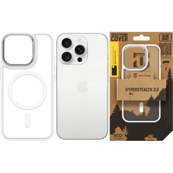Tactical MagForce Hyperstealth 3.0 Kryt pre Apple iPhone 16 Pro Snow White - Puzdra - Obrázok 5e06b7b772d7402ba38e68a1a45fbeba