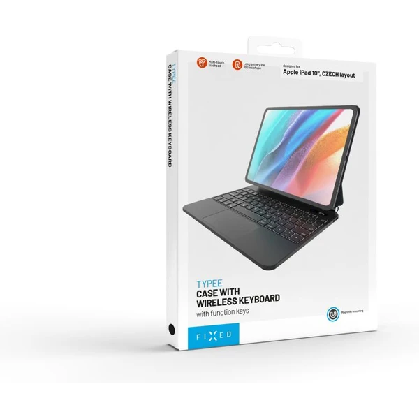 FIXED Typee púzdro s bezdrôtovou klávesnicou iPad 10,9" (2022)/iPad 11" (2025), CZ, čierna - Puzdra s klávesnicou - Obrázok 5e0dfd7f5a294a28b6609c6c74b33df9