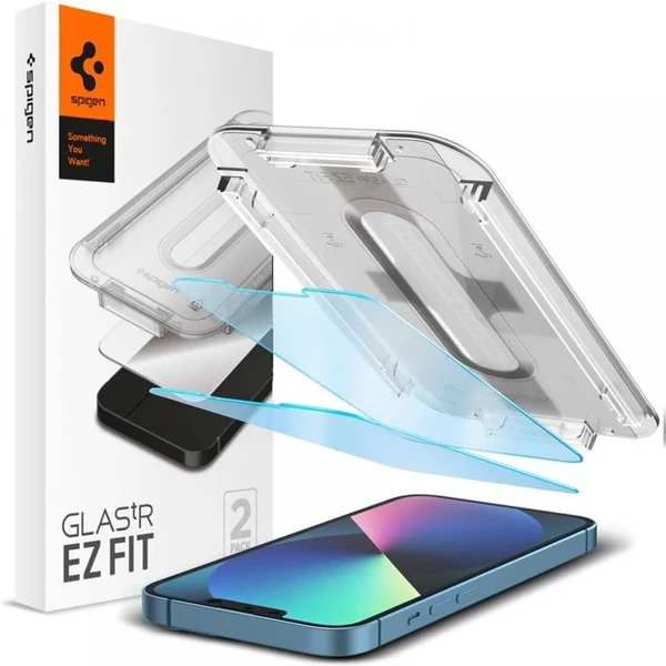 Spigen Glass tR EZ Fit Sensor Otvorené sklo iPhone 17e/16e/14/13/13 Pro číre (2 ks) - Ochranné fólie a sklo - Hlavný obrázok