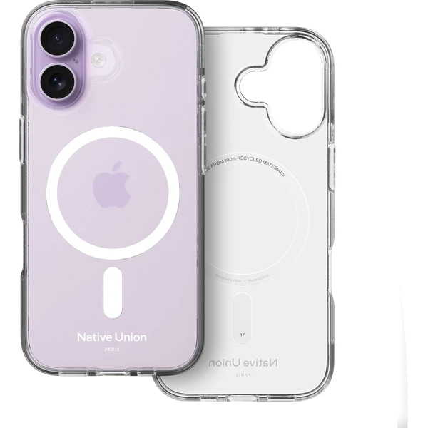Native Union (RE)Clear MagSafe kryt z recyklovaného materiálu iPhone 17 transparent - Puzdra - Hlavný obrázok