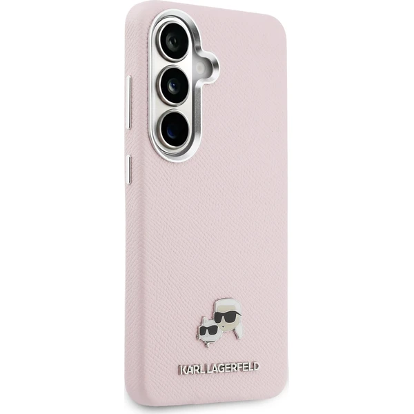Karl Lagerfeld Grained PU kožený kryt K&CH Heads Magnetic pre Samsung Galaxy S26+ ružový - Puzdra - Obrázok 5e3d8930d45e4901ad58fe8e93627c51