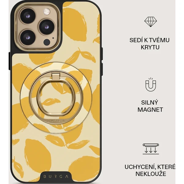 Burga Magnetic Ring držiak Lemon Tart zlatý - Držiaky - Obrázok 5e43fc8730644746b8d8631fc5d90091