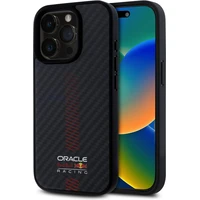 Oracle Red Bull Racing Carbon Powerbar MagSafe kryt iPhone 15 Pre čierny - Puzdra