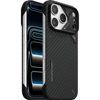 Aulumu A17 Aramidové vlákno MagSafe kryt iPhone 17 Pro Black - Puzdra