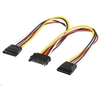 PremiumCord napájací kábel k HDD Serial ATA - rozdvojka M/2xF 16cm - Káble a redukcie