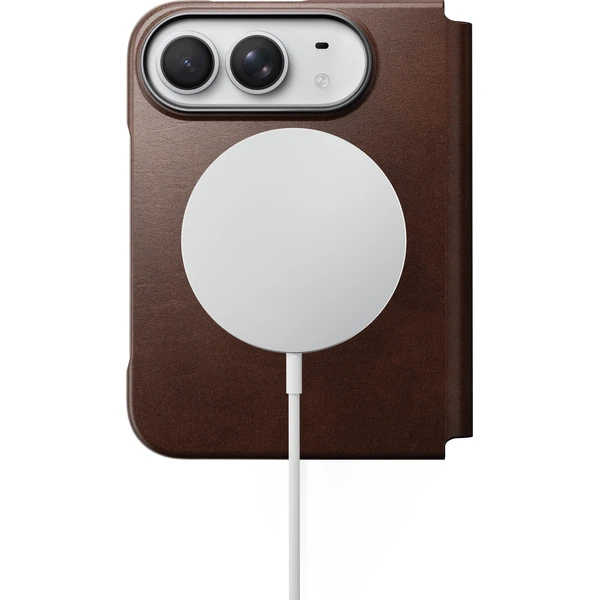Nomad Traditional Leather Folio (Horween) MagSafe kožené puzdro iPhone Duo rustikálna hnedá - Puzdra - Obrázok 5e8974a0b9564ab98632a1ed50334ea8