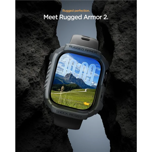 Spigen Rugged Armor 2 puzdro Apple Watch 11 (46mm) dark gray - Puzdra - Obrázok 5e8ddaad5f57469a8791d6a20d8b1829