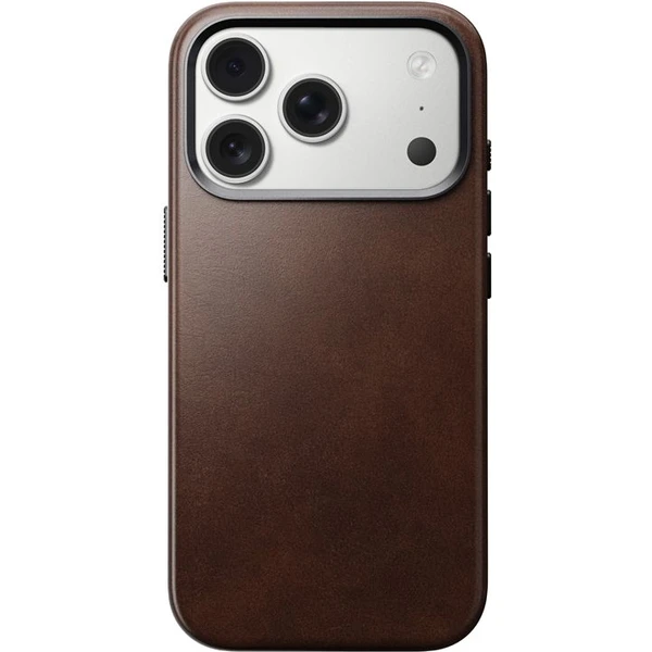 Nomad Traditional Leather Case (Horween) MagSafe kožený kryt iPhone 17 Pro Rustic Brown - Puzdra - Obrázok 5e9d2db3199a45fb9d1bd5d7e4a7b2f8