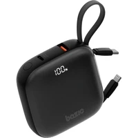 Energea Bazic GoPower Fusion powerbanka 10000mAh s káblami čierna - Powerbanky