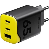 Tactical Minimi GaN 65W nabíjací adaptér (2xUSB-C, 1xUSB-A) čierny - Nabíjačky