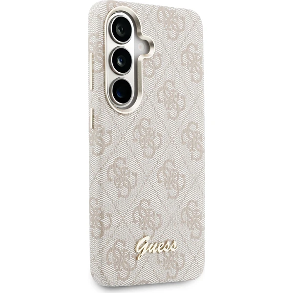 Guess PU 4G Skript Kovové logo Magnetický kryt Samsung Galaxy S26 ružový - Puzdra - Obrázok 5ebc3ecc4e644f49b808691cafe14c3d