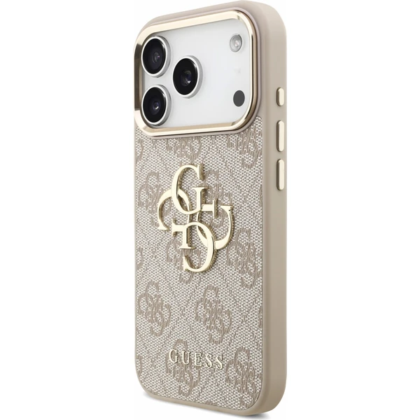 Guess PU 4G Metal Logo Strap Zadný Kryt pre iPhone 18 Pro Pink - Puzdra - Obrázok 5ed384a9888c4261a0286368733d33b6