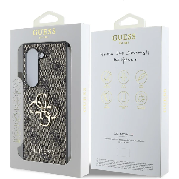 Guess PU 4G Metal Logo kryt Samsung Galaxy Z Fold 6 hnedý - Puzdra - Obrázok 5f02ade08c6b407393aec67e0dbc303c