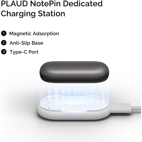 Plaud Note Pin Charging Kit nabíjací kábel a dock biely - Nabíjačky - Obrázok 5f1bad31baa549dca4bee7da22dfbffa