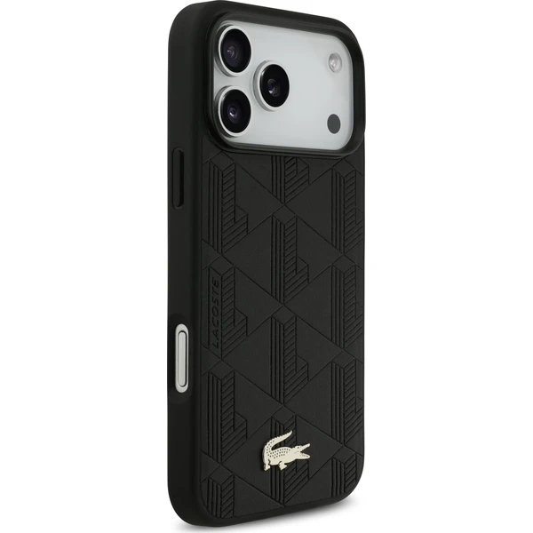 Lacoste PU Nomogram Gold Gold MagSafe kryt iPhone 17 Pro Max čierny - Puzdra - Obrázok 5f215766fd15400ea96d6136ccc5c541