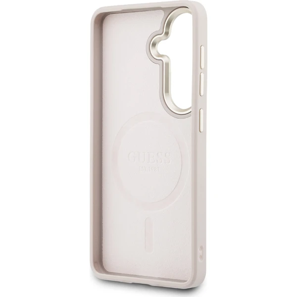 Guess PU Leather 4G Gold Frame Magnetický kryt Samsung Galaxy S26+ ružový - Puzdra - Obrázok 5f56ac85619645febb0555618243490b