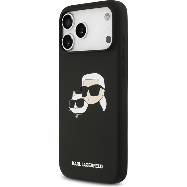 Karl Lagerfeld Liquid Silicone Double Heads MagSafe kryt iPhone 17 Pro Max čierny - Puzdra - Obrázok 5f59e8aee5614810904e79b0ae74ec77