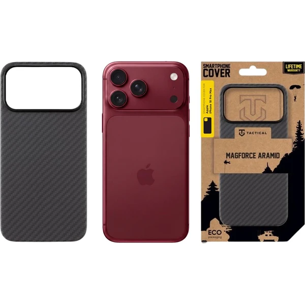 Tactical MagForce Aramid Kryt pre Apple iPhone 18 Pro Max Black - Puzdra - Obrázok 5f73973d31a641009a384bc867ea39a5