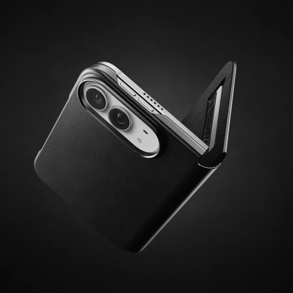 Nomad Traditional Leather Folio (Horween) MagSafe kožené puzdro iPhone Duo čierne - Puzdra - Obrázok 5f7d1fec9f7948ddbd4ccb7c059d98d8