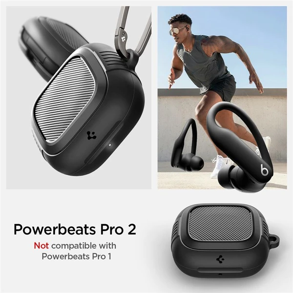 Spigen Rugged Armor puzdro Apple Powerbeats Pro 2 čierne - Puzdra - Obrázok 5f84e37ead1e4a38b27218d3511f5daa
