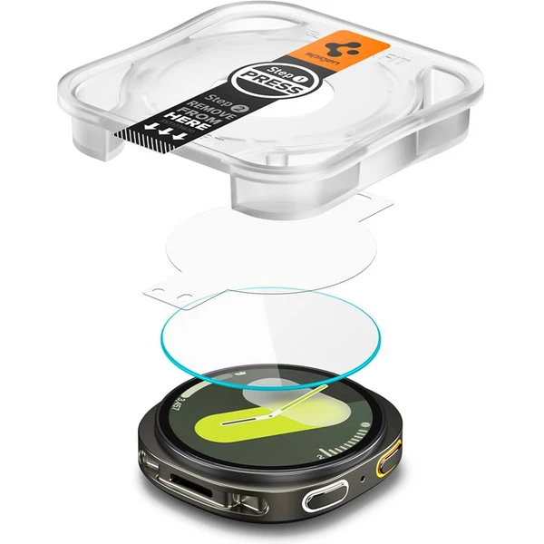 Spigen Glass TR EZ Fit 2 Pack sklo Galaxy Watch8 (40mm) číre (2 ks) - Ochranné fólie a sklo - Hlavný obrázok