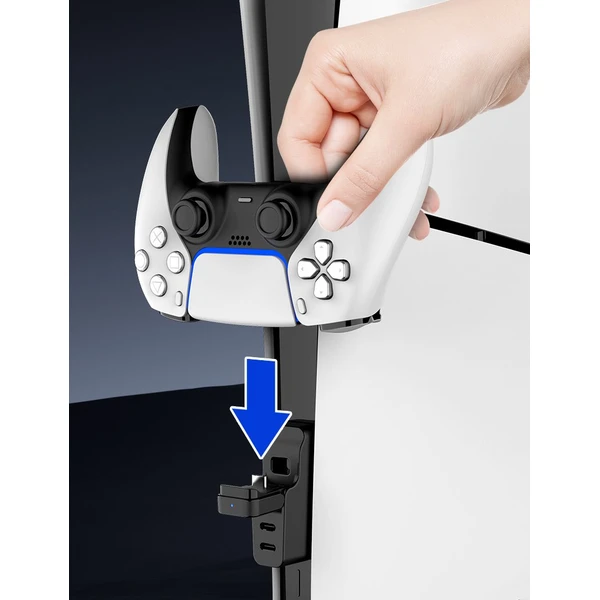 iPega P5S040 nabíjací dock pre DualSense k PS5 Slim/PS5 Pro čierny - Nabíjačky - Obrázok 5f8e886f2896496e95ac3057537d3b6a